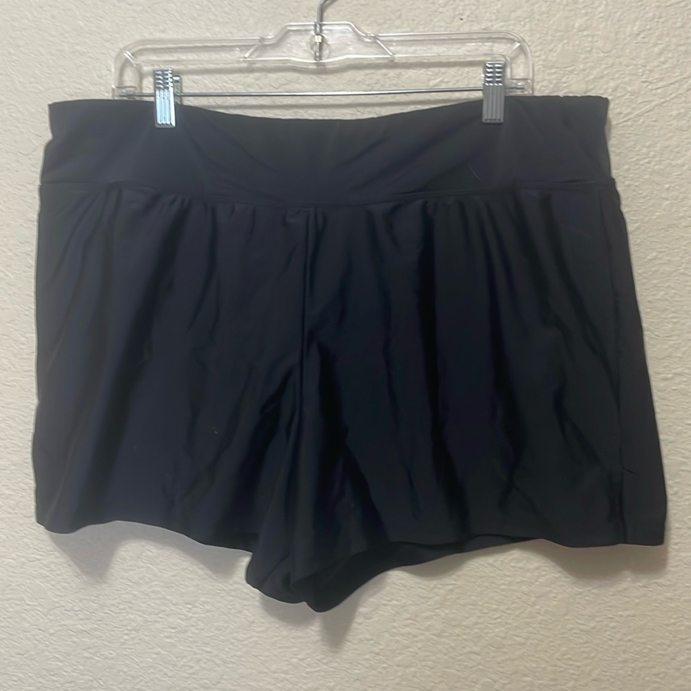 Collections By Catalina Women's Black Swim Bottom. Very Good Condition. Size 2X.